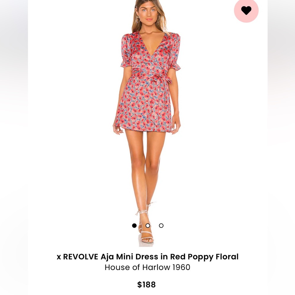 House of Harlow Aja Mini dress in red poppy